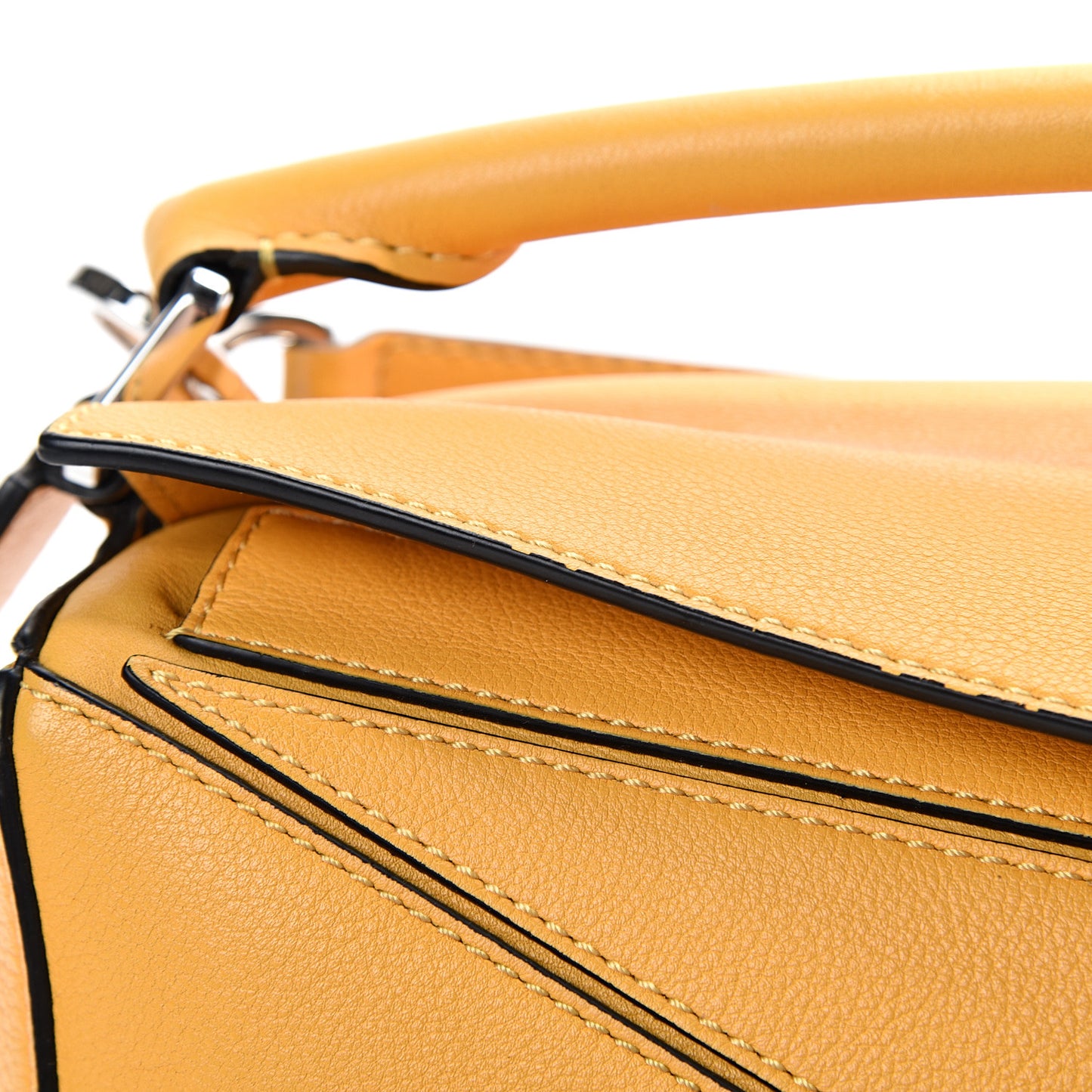 Calfskin Small Puzzle Bag Narcisus Yellow