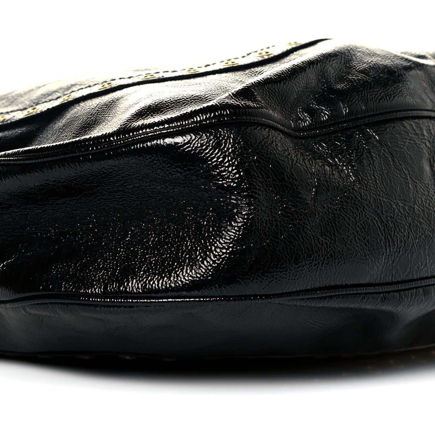 Patent Eyelet Hobo Black