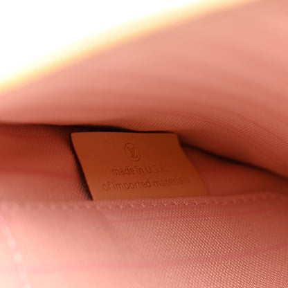 Louis Vuitton Damier Azur Neverfull MM GM Pochette Rose Ballerine 7 of 9