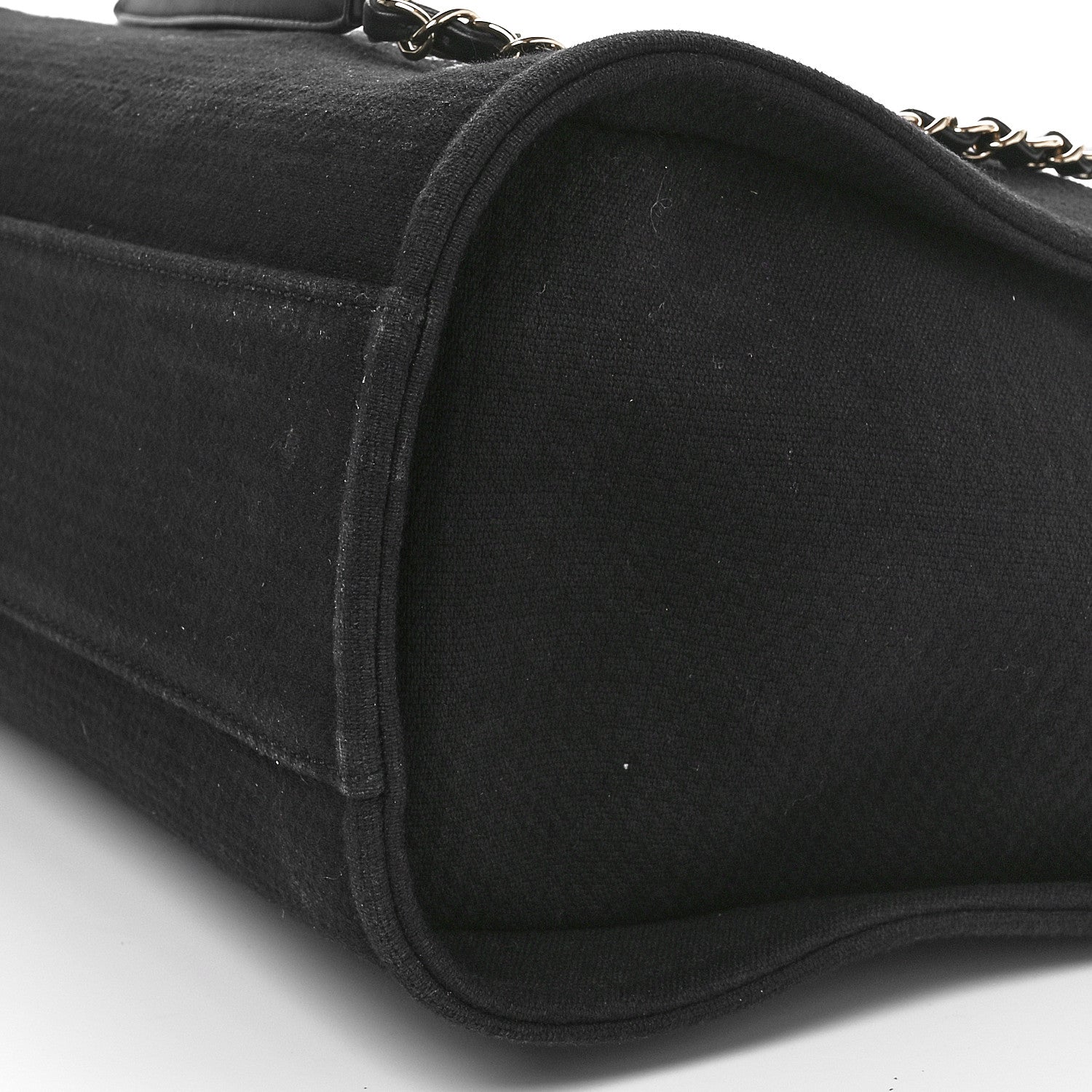 Chanel Mixed Fibers Small Deauville Tote Black 10 of 10