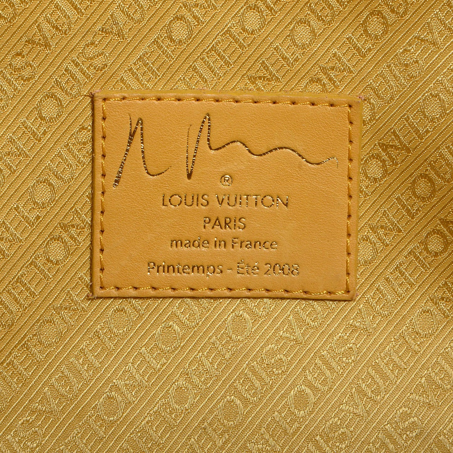 Monogram Pulp Defile Weekender PM Yellow