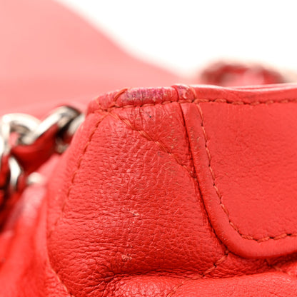 Chanel Washed Lambskin Quilted Medium Chain Around Messenger Red 20 of 20