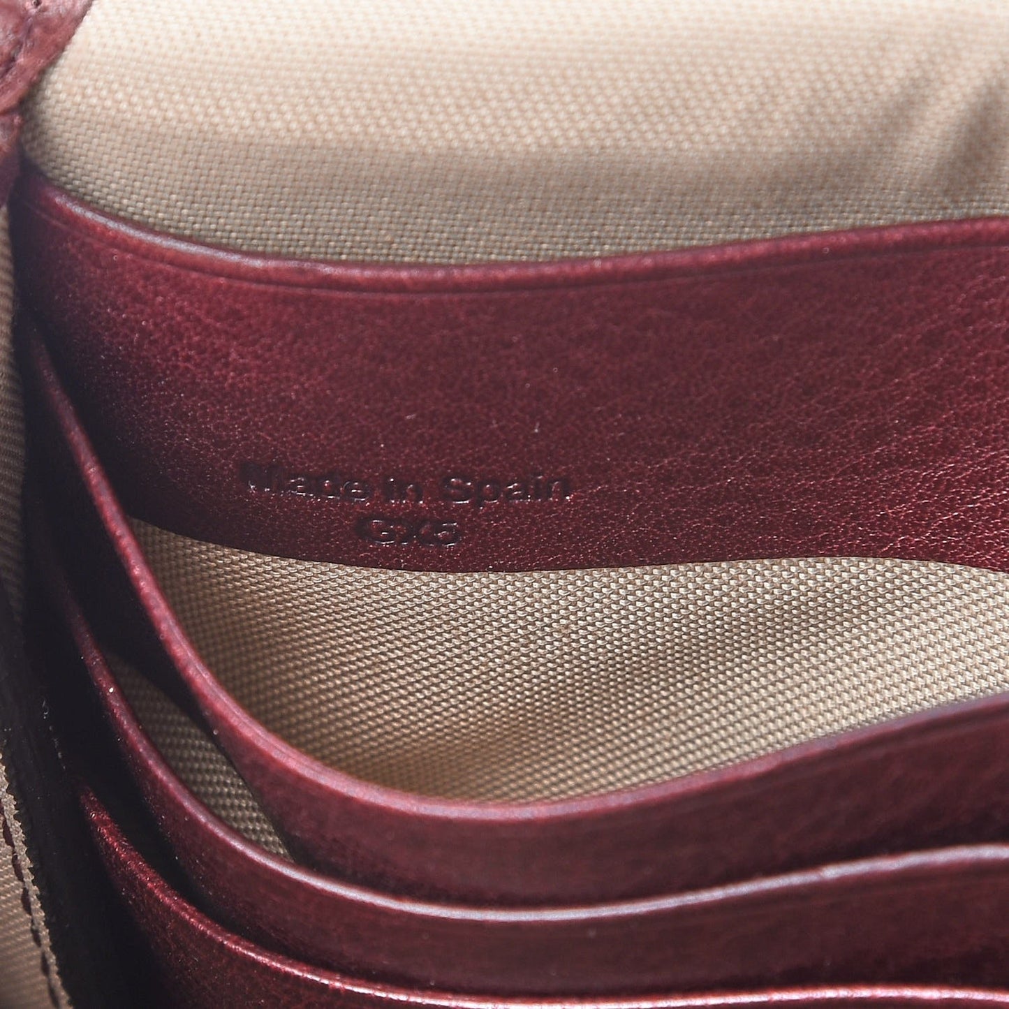 Grainy Leather Bayswater Wallet Oxblood