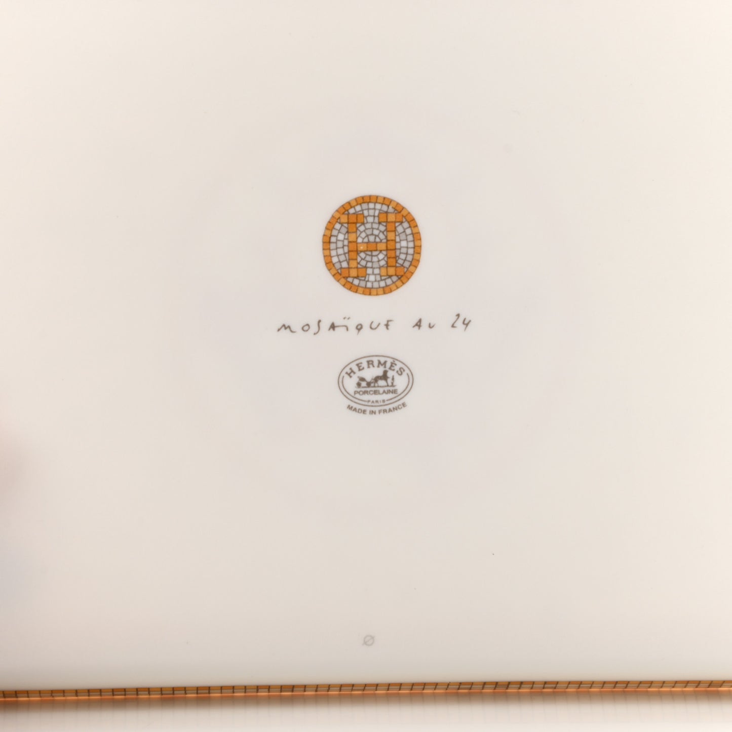 Porcelain Mosaique au 24 Gold Sushi Plate