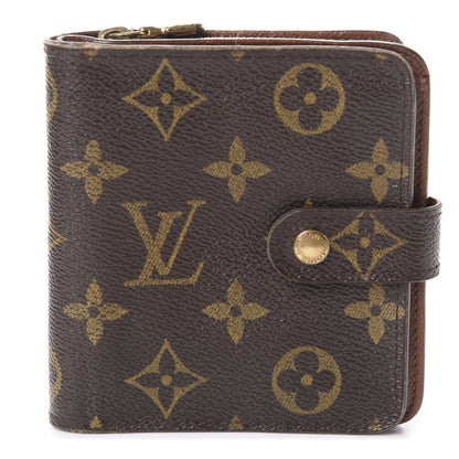 Louis Vuitton Monogram Compact Zippe Zipped Wallet 1 of 9