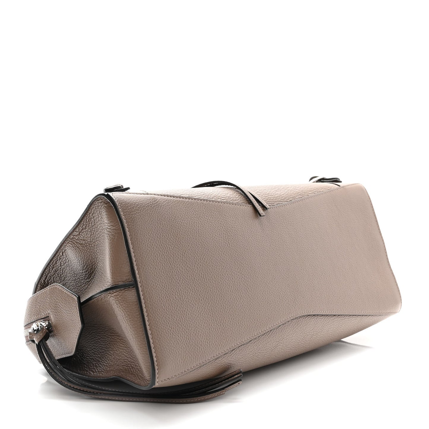 Grained Calfskin Silver Hardware Neo Classic City Mink Grey
