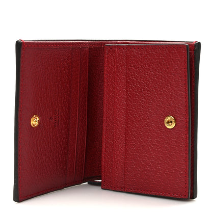 Gucci GG Supreme Monogram Flora Web Ophidia Card Case Red 5 of 6