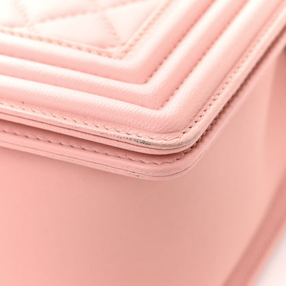 Chanel Lambskin Quilted New Medium Boy Flap Light Pink 11 of 13