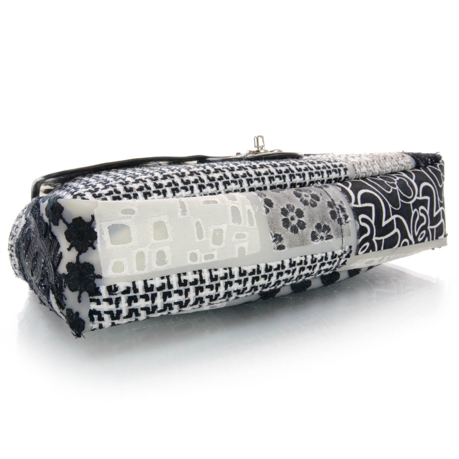 Chanel Patchwork Tweed Jumbo Flap 4 of 12