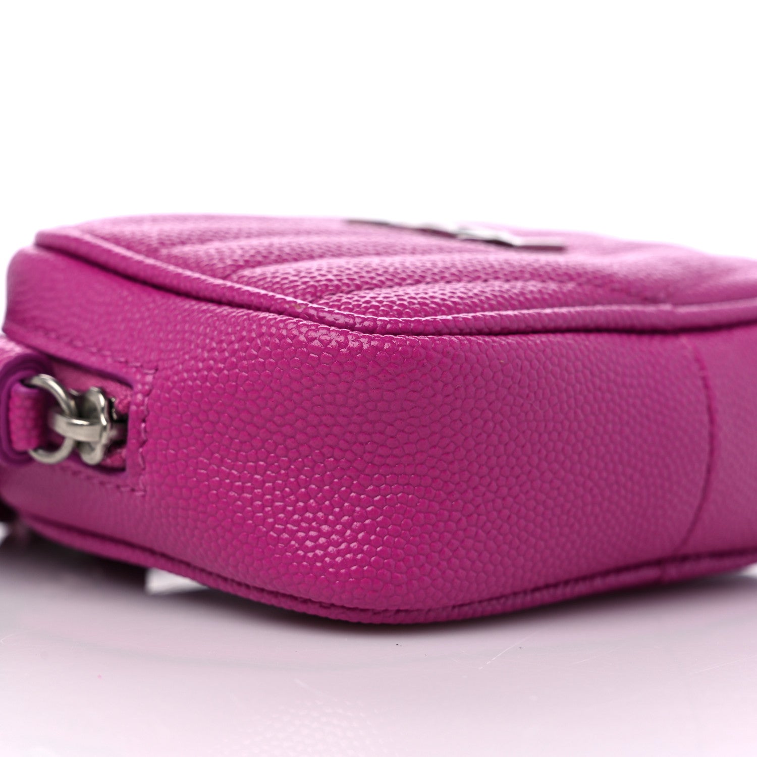 Saint Laurent Grain De Poudre Matelasse Monogram Baby Lou Camera Bag Electric Fuxia 8 of 12