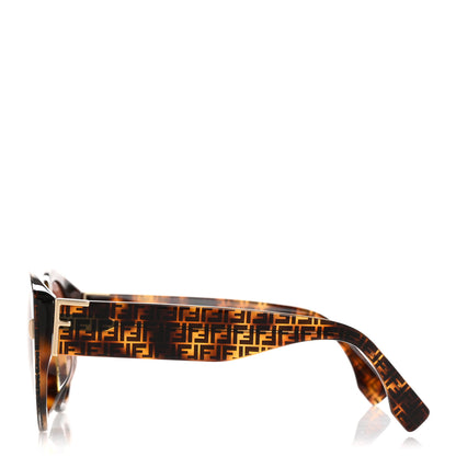 Fendi Acetate Fendi Roma Cat Eye Sunglasses FF 0435/S Havana 3 of 8