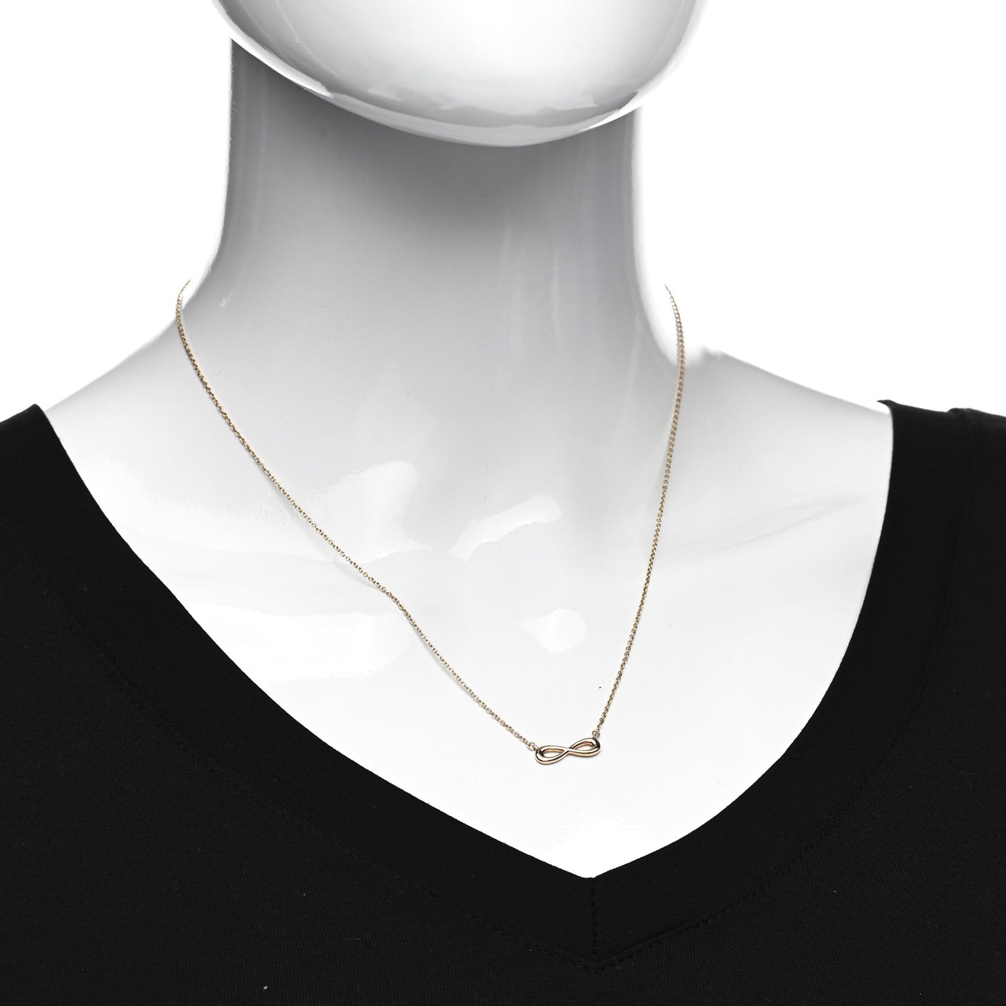 18K Rose Gold Infinity Pendant Necklace