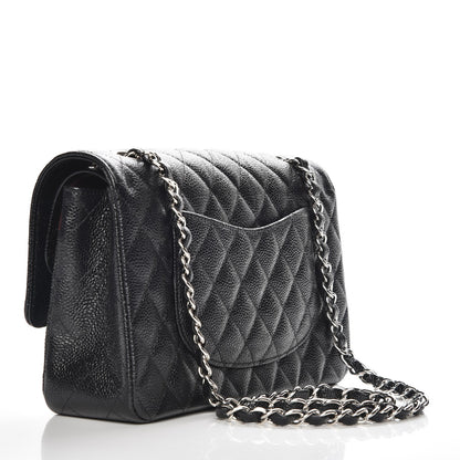 Chanel Caviar Quilted Medium Double Flap Black 3 of 8