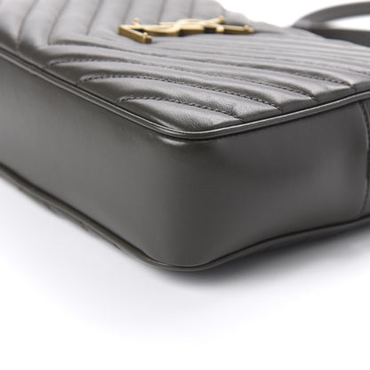 Saint Laurent Calfskin Matelasse Monogram Lou Camera Bag Sea Pebble 7 of 9