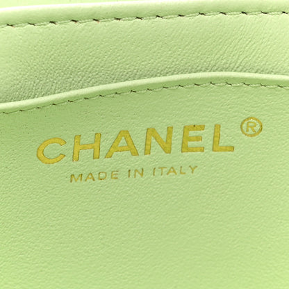 Chanel Lambskin Quilted Trendy Vanity Case Sea Green 6 of 12