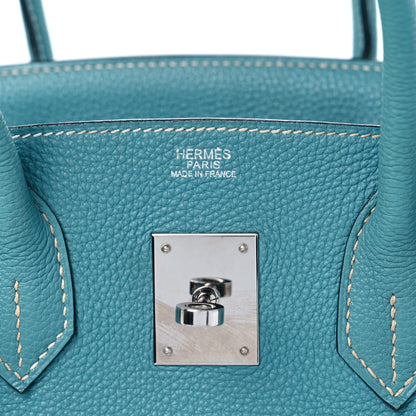 Hermes Togo Birkin 30 Blue Jean 6 of 15