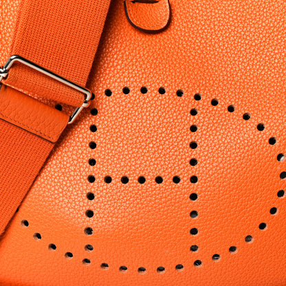 Hermes Taurillon Clemence Evelyne III PM Orange 7 of 12