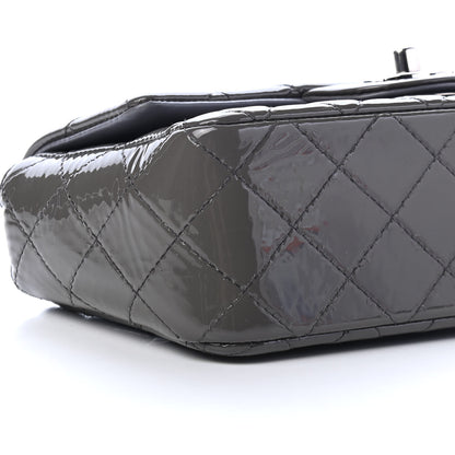 Chanel Patent Calfskin Quilted Mini Rectangular Flap Grey 8 of 9