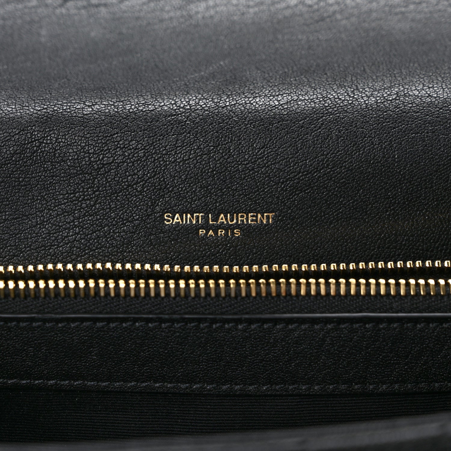 Saint Laurent Sheepskin Matelasse Chevron Monogram Large College Satchel Black 6 of 11
