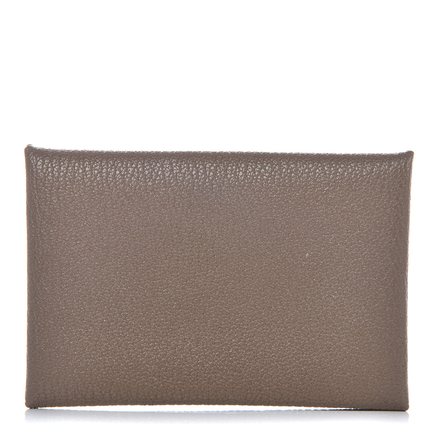 Hermes Chevre Mysore Calvi Card Case Etoupe 1 of 7