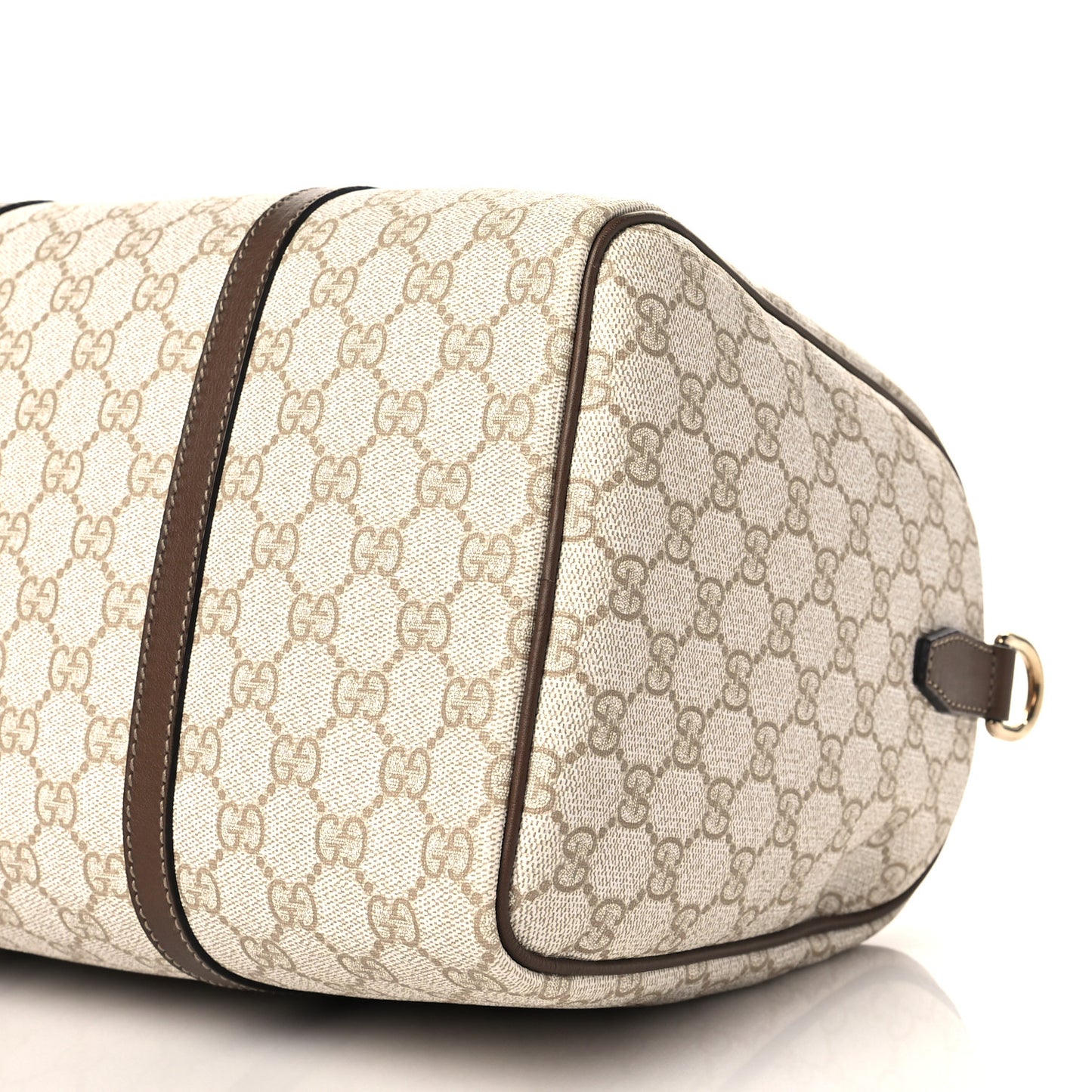 GG Supreme Monogram Calfskin Medium Nice Boston New Mystic White Beige Brown