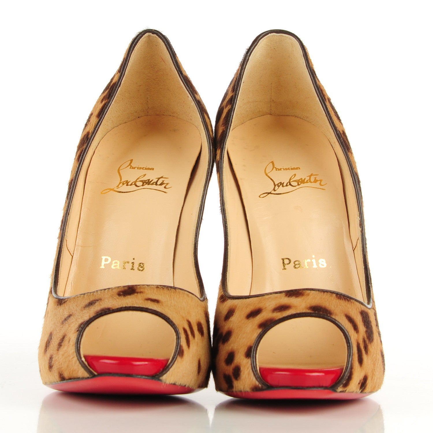 Christian Louboutin Calf Hair Leopard Lady Claude 120 Pumps 35.5 2 of 7