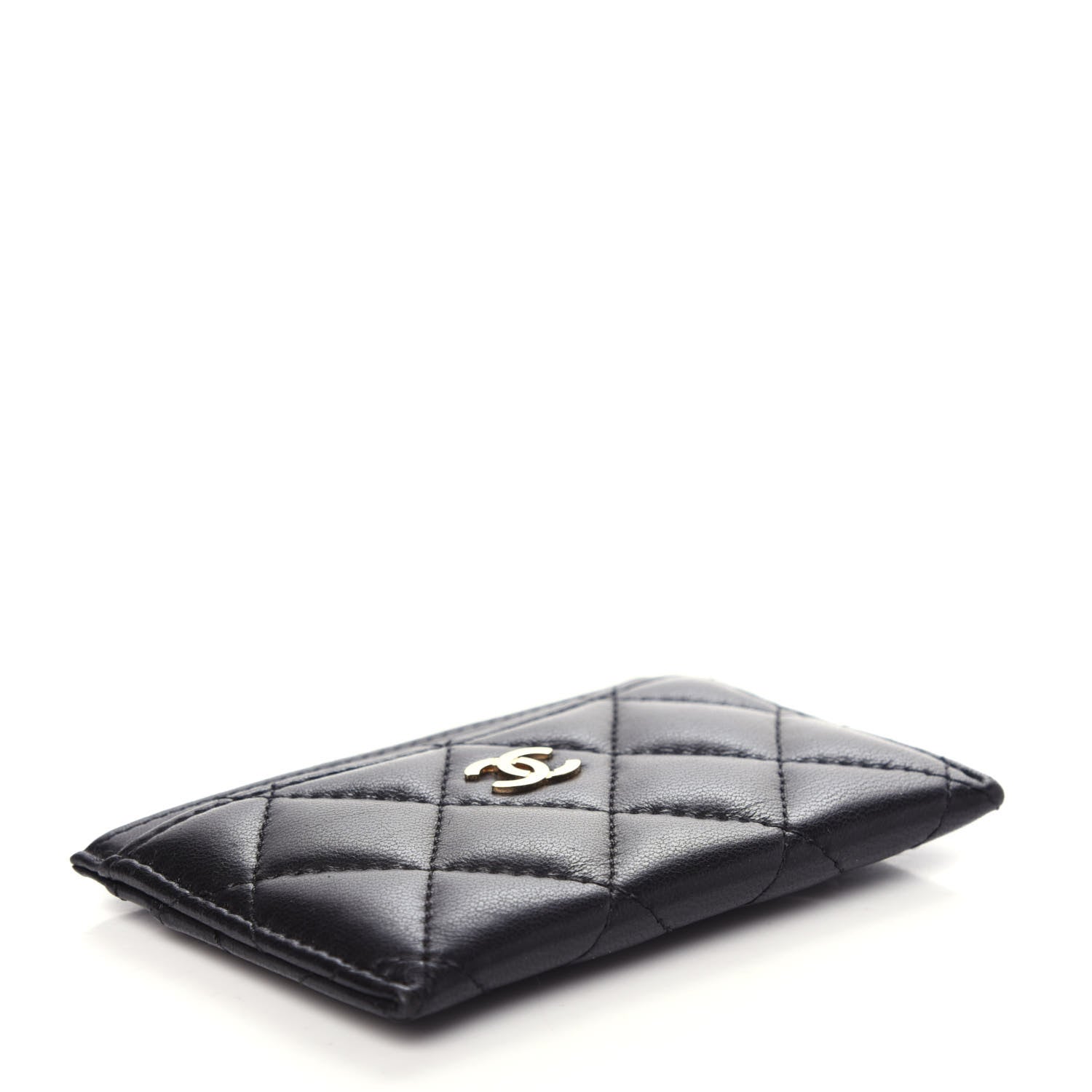 Chanel Lambskin Quilted Card Holder Black 4 of 8