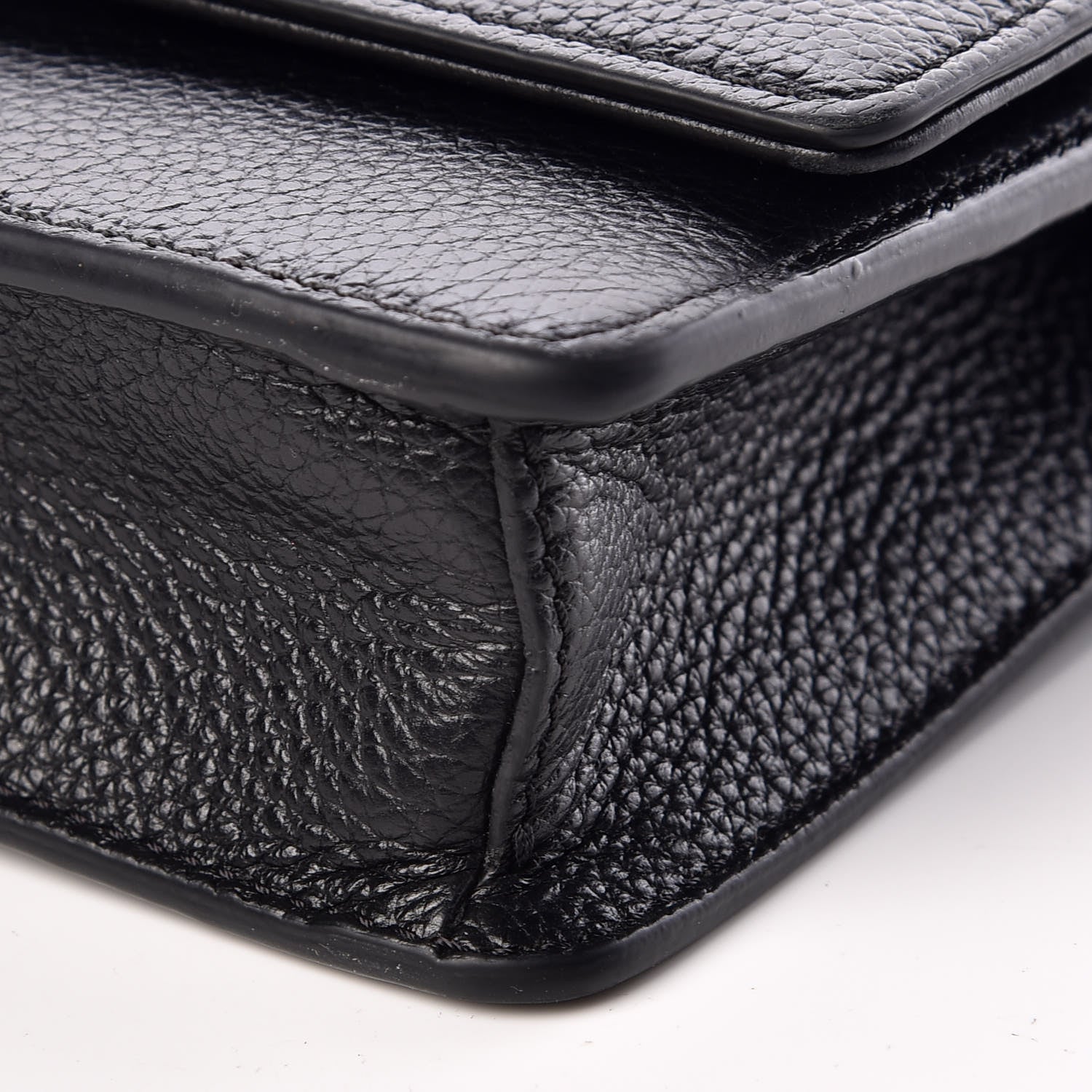Versace Grained Calfskin Palazzo Chain Evening Bag Black 8 of 8