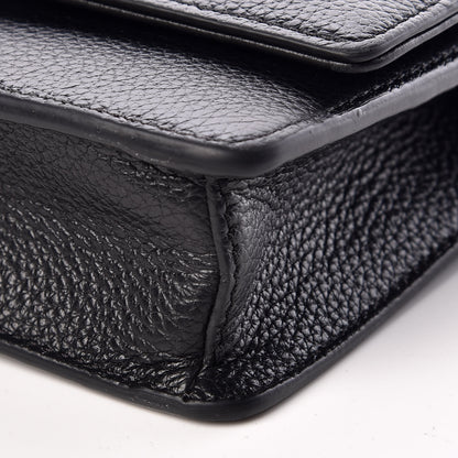 Versace Grained Calfskin Palazzo Chain Evening Bag Black 8 of 8