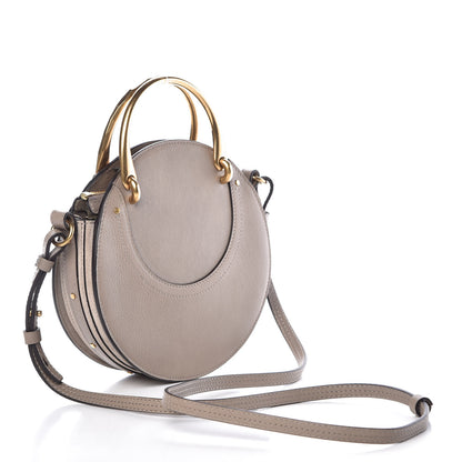 Chloe Smooth Calfskin Suede Patchwork Studded Small Pixie Bag Motty Grey 3 of 6