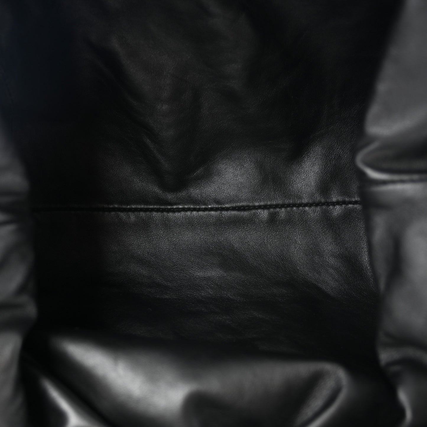 Smooth Butter Calf The Pouch Oversized Clutch Black