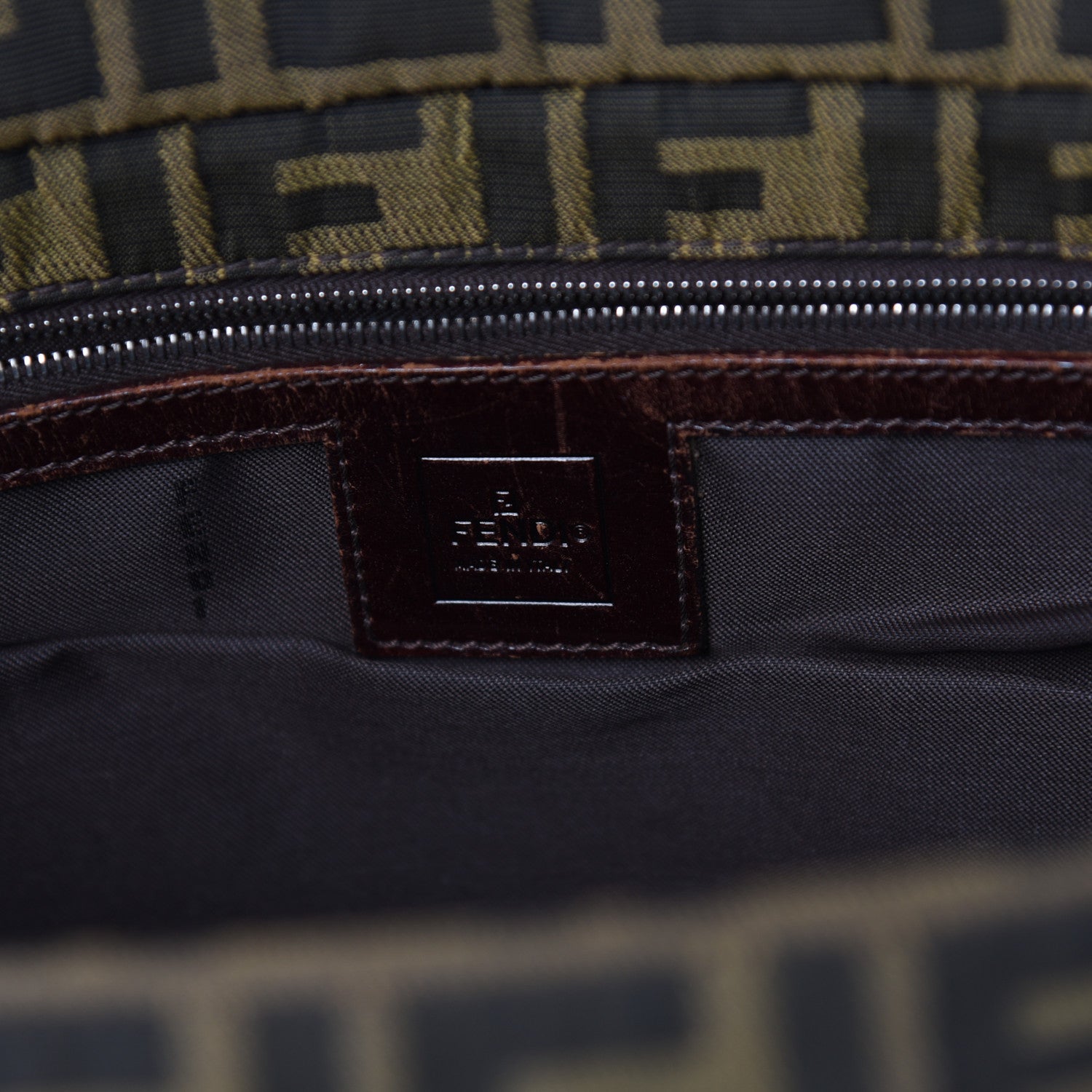 Fendi Zucca Messenger Bag Tobacco 6 of 9