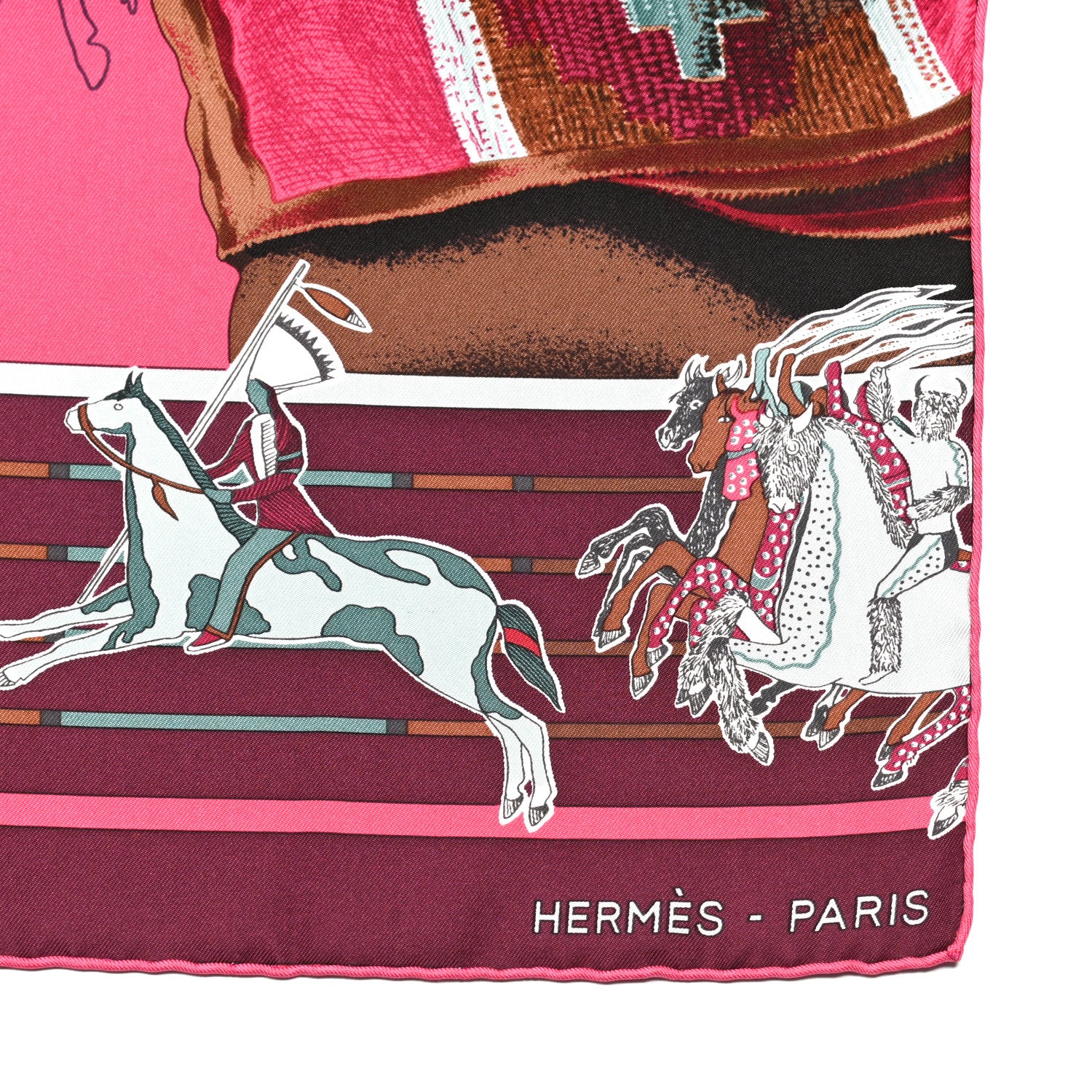 Hermes Silk Jersey Carre En Carres Scarf 90 2 of 5