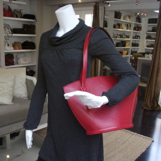 Louis Vuitton Epi Saint Jacques Red 2 of 9