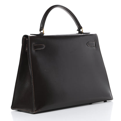Hermes Box Kelly Sellier 32 Chocolate 2 of 24