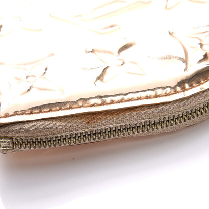 Louis Vuitton Monogram Miroir Heart Coin Purse Gold 7 of 9