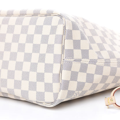 Louis Vuitton Damier Azur Neo Neverfull MM Rose Ballerine 8 of 10