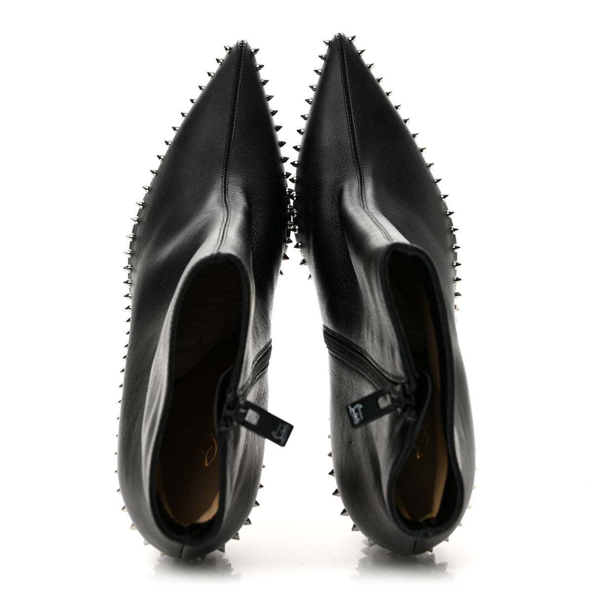 Christian Louboutin Calfskin Hongroise 85 Ankle Boots 38.5 Black 2 of 8