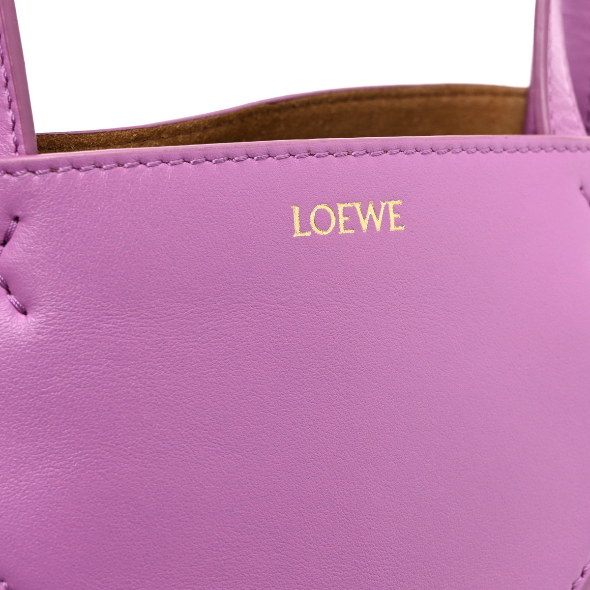 Loewe Shiny Calfskin Mini Puzzle Fold Tote Rockrose 6 of 10