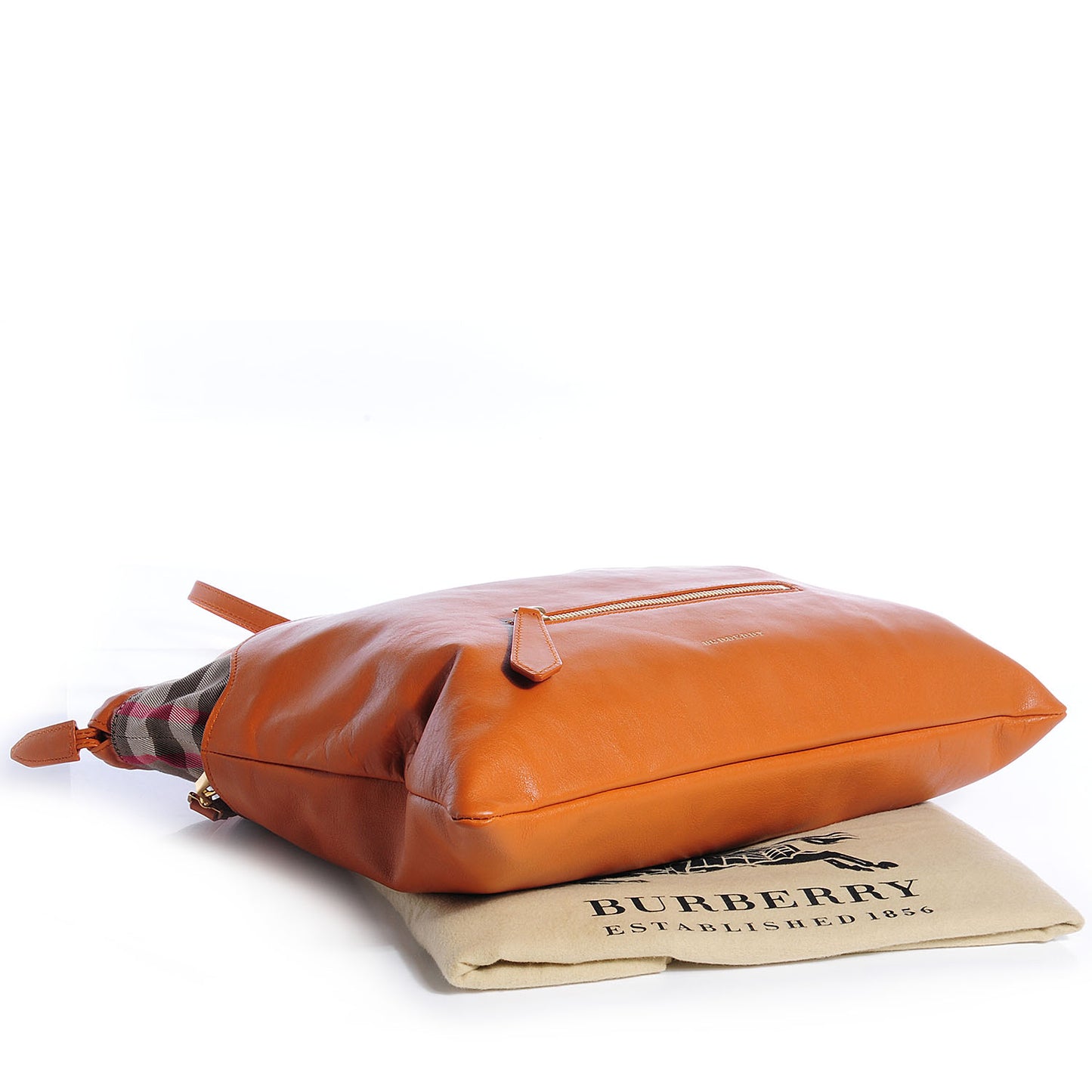 Calfskin House Check Big Crush Tan