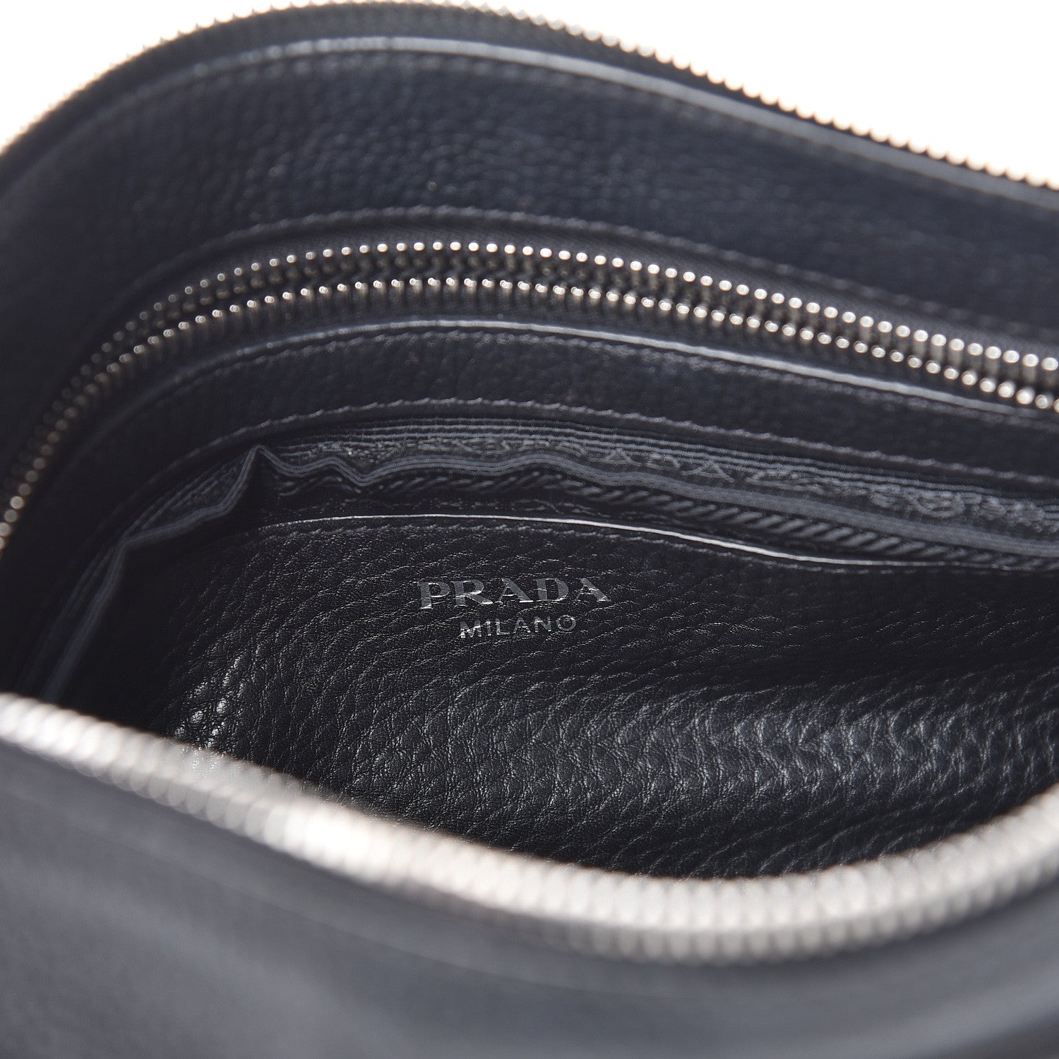Prada Vitello Daino Crossbody Bag Black 12 of 16