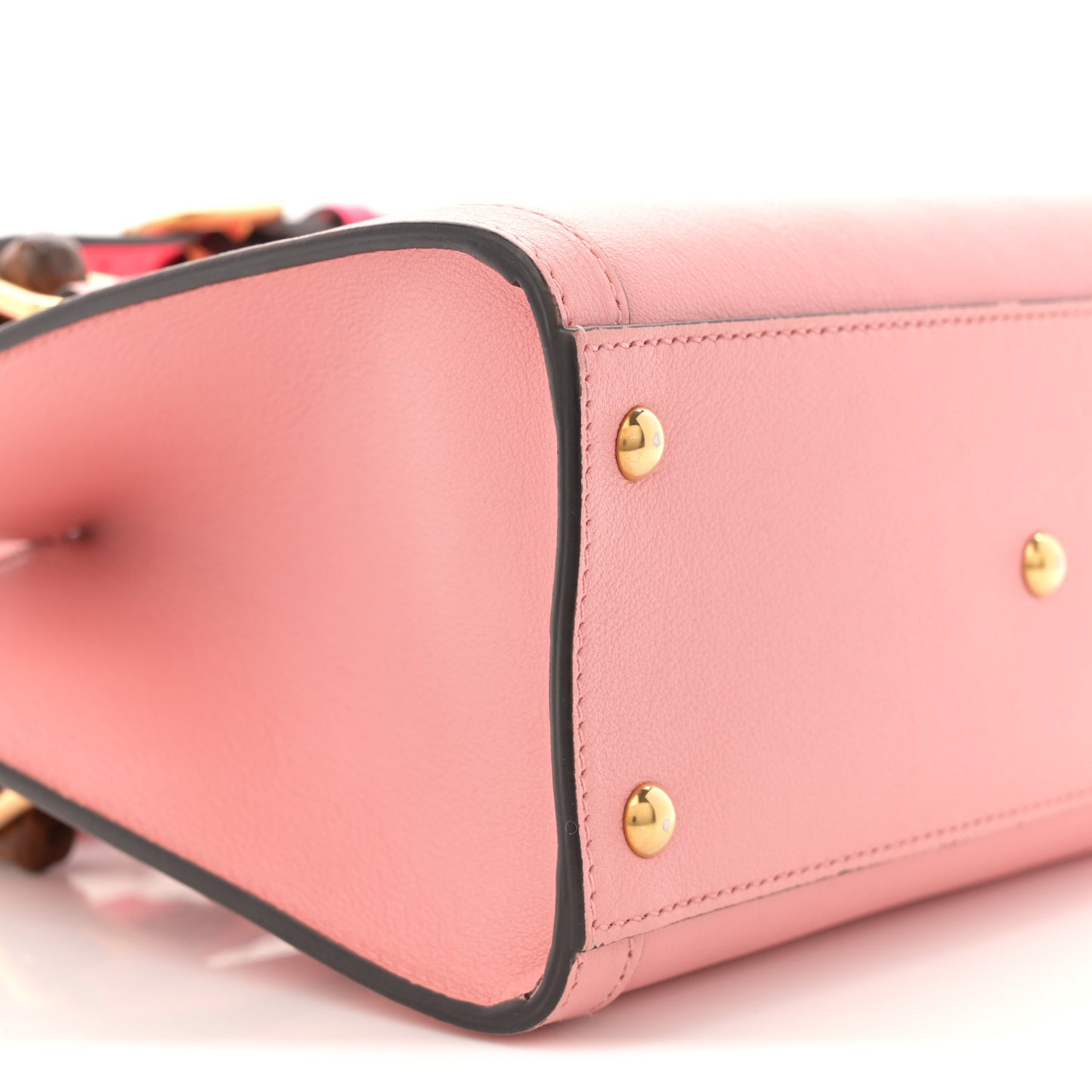 Wonka Grain Calfskin Mini Diana Tote Bag Wild Rose Fuxia Fluo