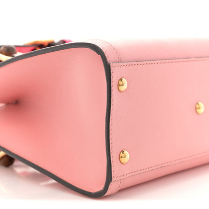 Gucci Wonka Grain Calfskin Mini Diana Tote Bag Wild Rose Fuxia Fluo 9 of 11