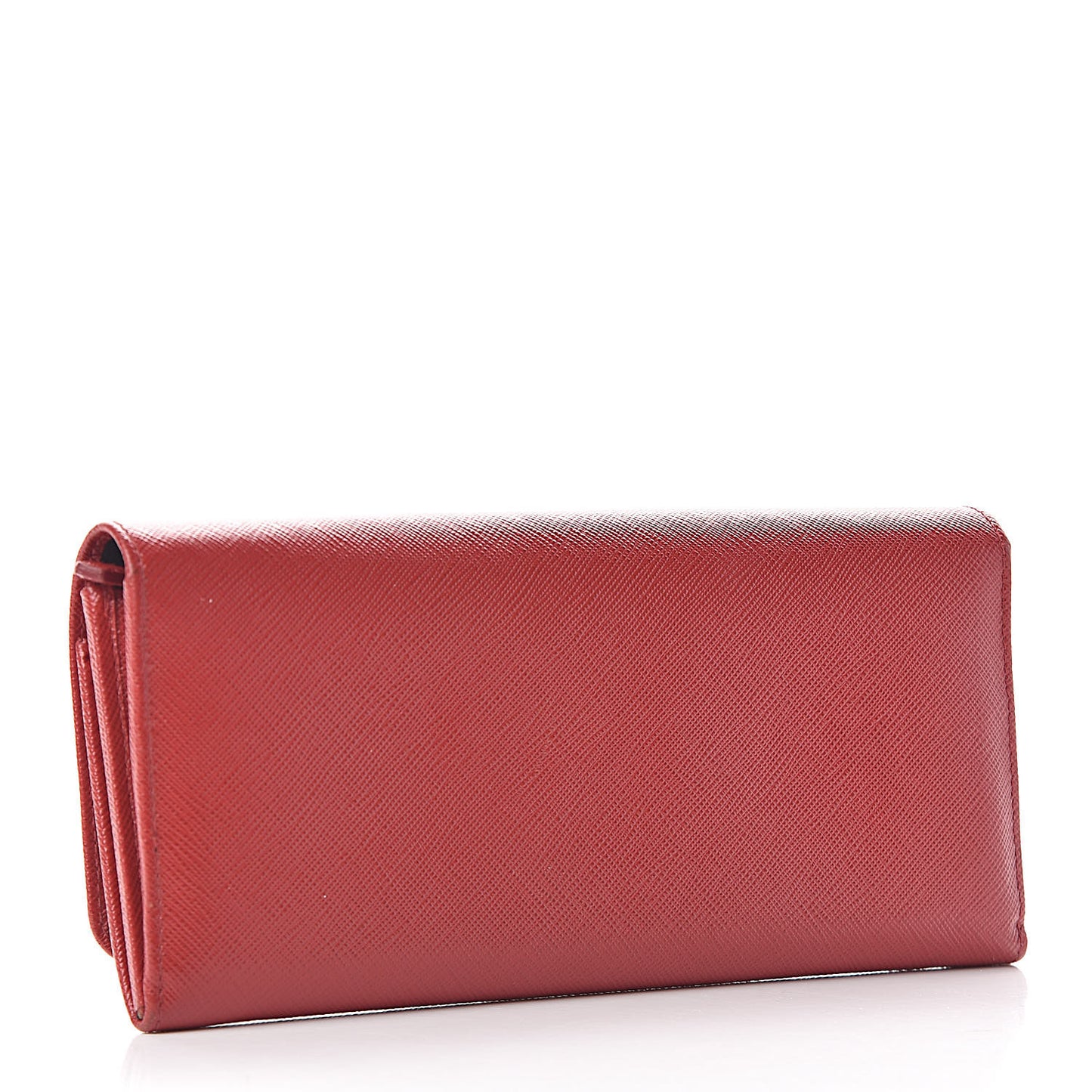 Saffiano Bi Color Wallet on Chain Fuoco Black