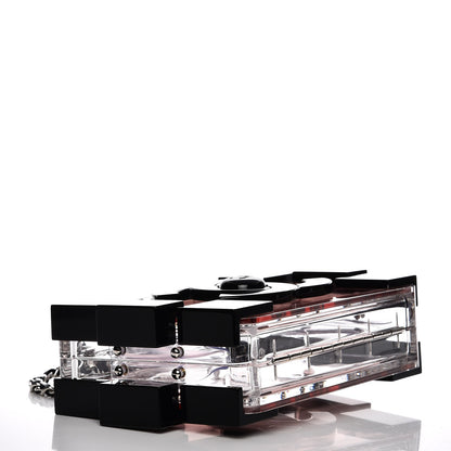Chanel Plexiglass Boy Brick Lego Clutch Pink Black 4 of 6