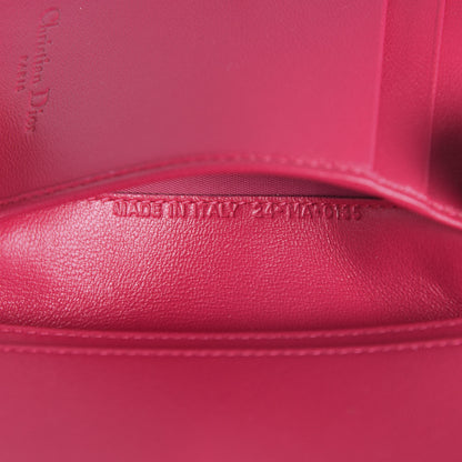 Christian Dior Lambskin Cannage Small Lady Dior Flap Card Holder Fuchsia 7 of 8