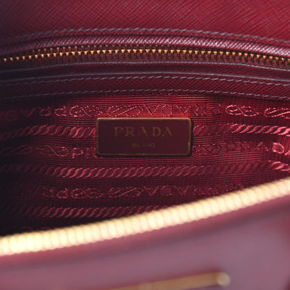 Prada Saffiano Small Galleria Double Zip Tote Cerise 6 of 8
