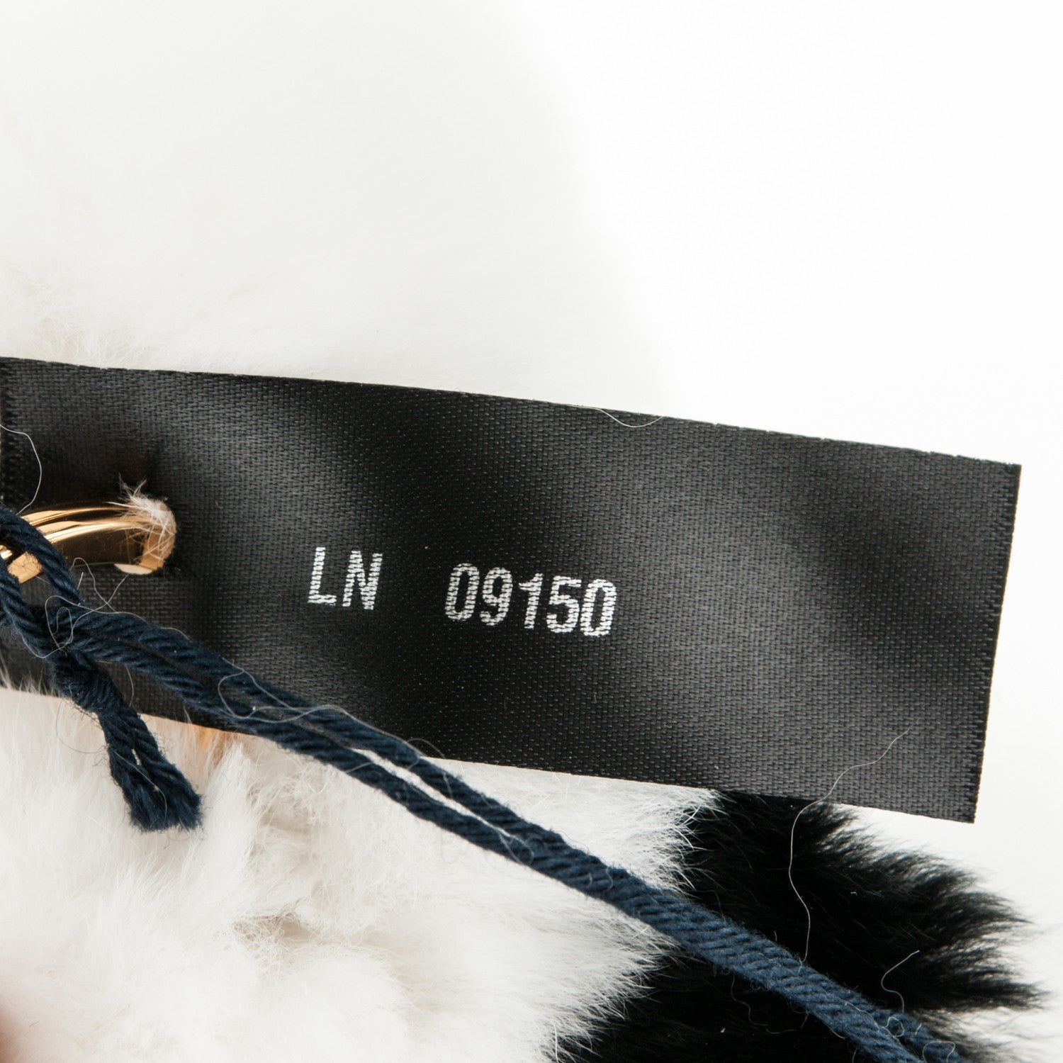 Prada Fur Rabbit Charm White Black 2 of 5