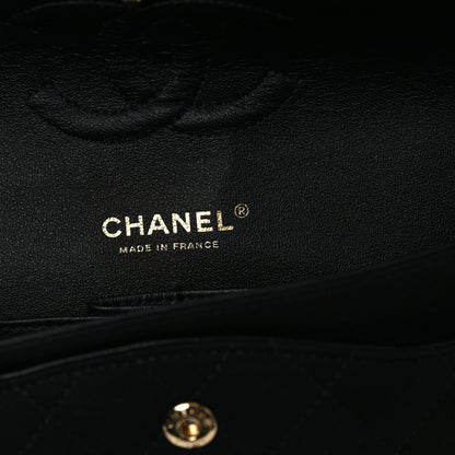 Chanel Jersey Quilted Medium Double Flap Black 6 of 10