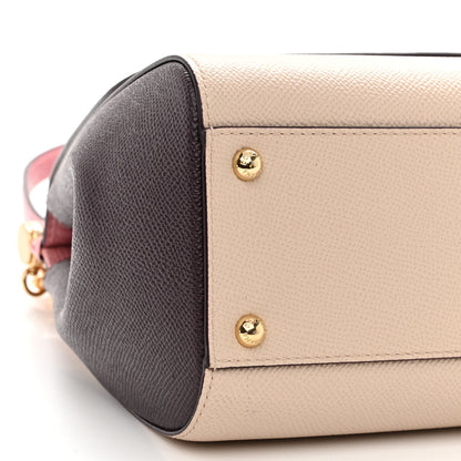 Dolce & Gabbana Lizard Calfskin Embossed Medium Miss Sicily Satchel Pink Beige 8 of 11